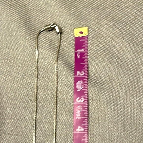 NEW ! Reversible Jewelry 38” Long Necklace Adjustable Scroll Side Hammered Side - Picture 10 of 15